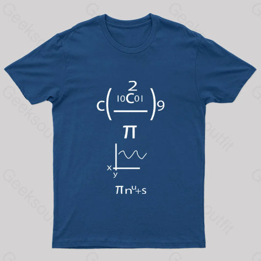 Good Grief Math Geek T-Shirt Navy / S