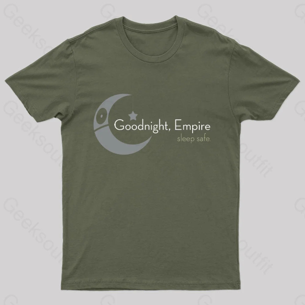 Goodnight Empire Geek T-Shirt Army Green / S