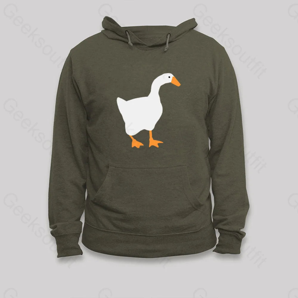 Goose Hoodie Army Green / S