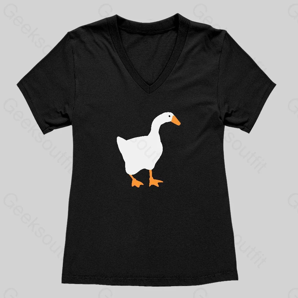 Goose Women's V-Neck T-shirt - Geeksoutfit