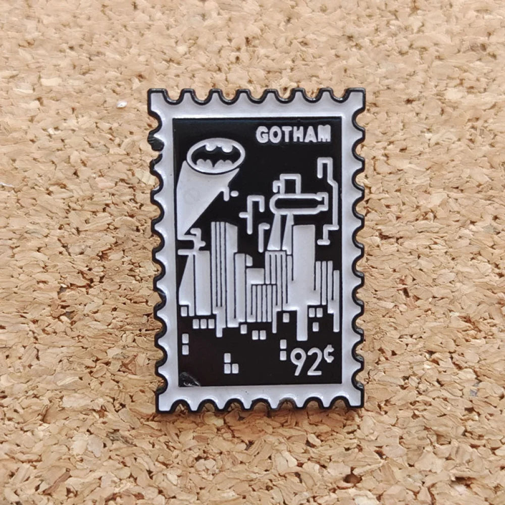 Gotham City Stamp Commemorative Pins