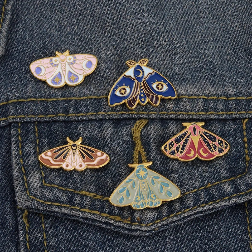 Gothic Mothes Enamel Pins - Geeksoutfit