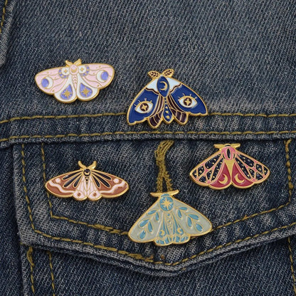 Gothic Mothes Enamel Pins - Geeksoutfit