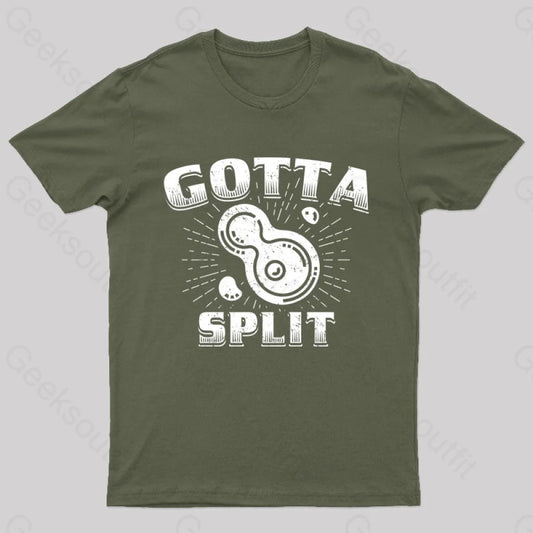 Gotta Split Nerd T-Shirt Army Green / S