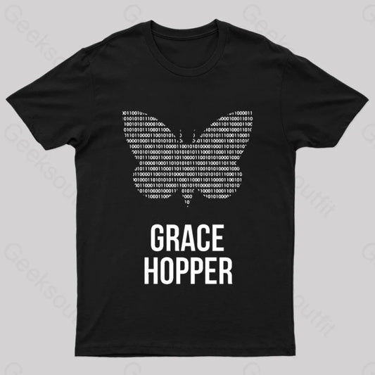 Grace Hopper Geek T-Shirt Black / S