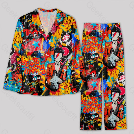 Graffiti Street Art David Bowie Pajamas Set S / Geekpj0133 Yc