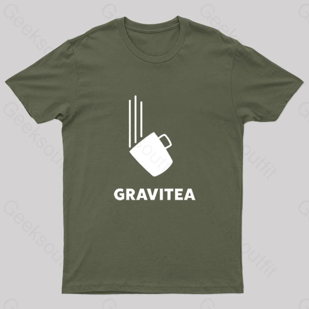 Gravitea Nerd T-Shirt Army Green / S