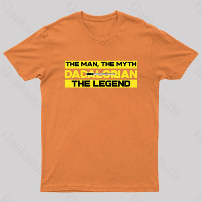 Greater Than Average Dad Nerd T-Shirt Orange / S