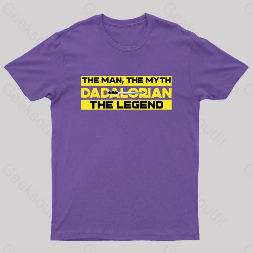 Greater Than Average Dad Nerd T-Shirt Purple / S