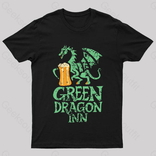 Green Dragon Inn Geek T-Shirt Black / S