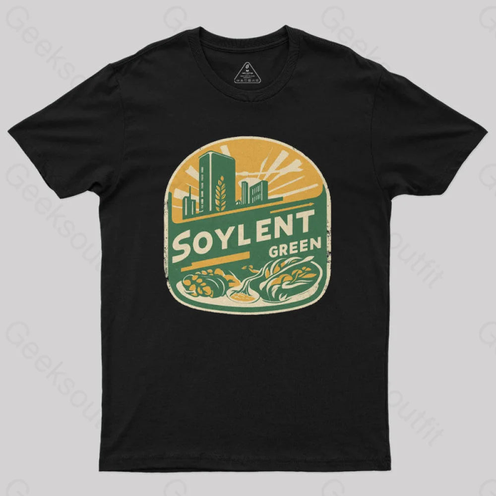 Green Horizon Soylent Geek T-Shirt Black / S