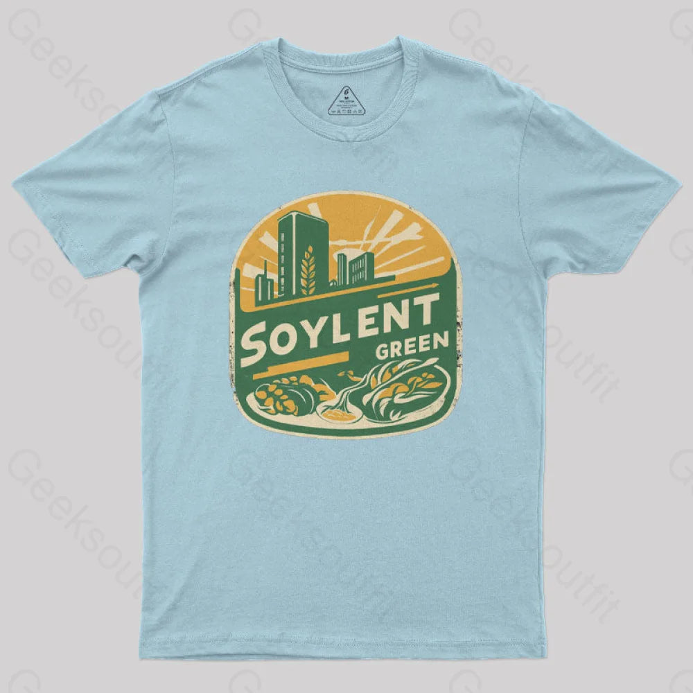 Green Horizon Soylent Geek T-Shirt Light Blue / S