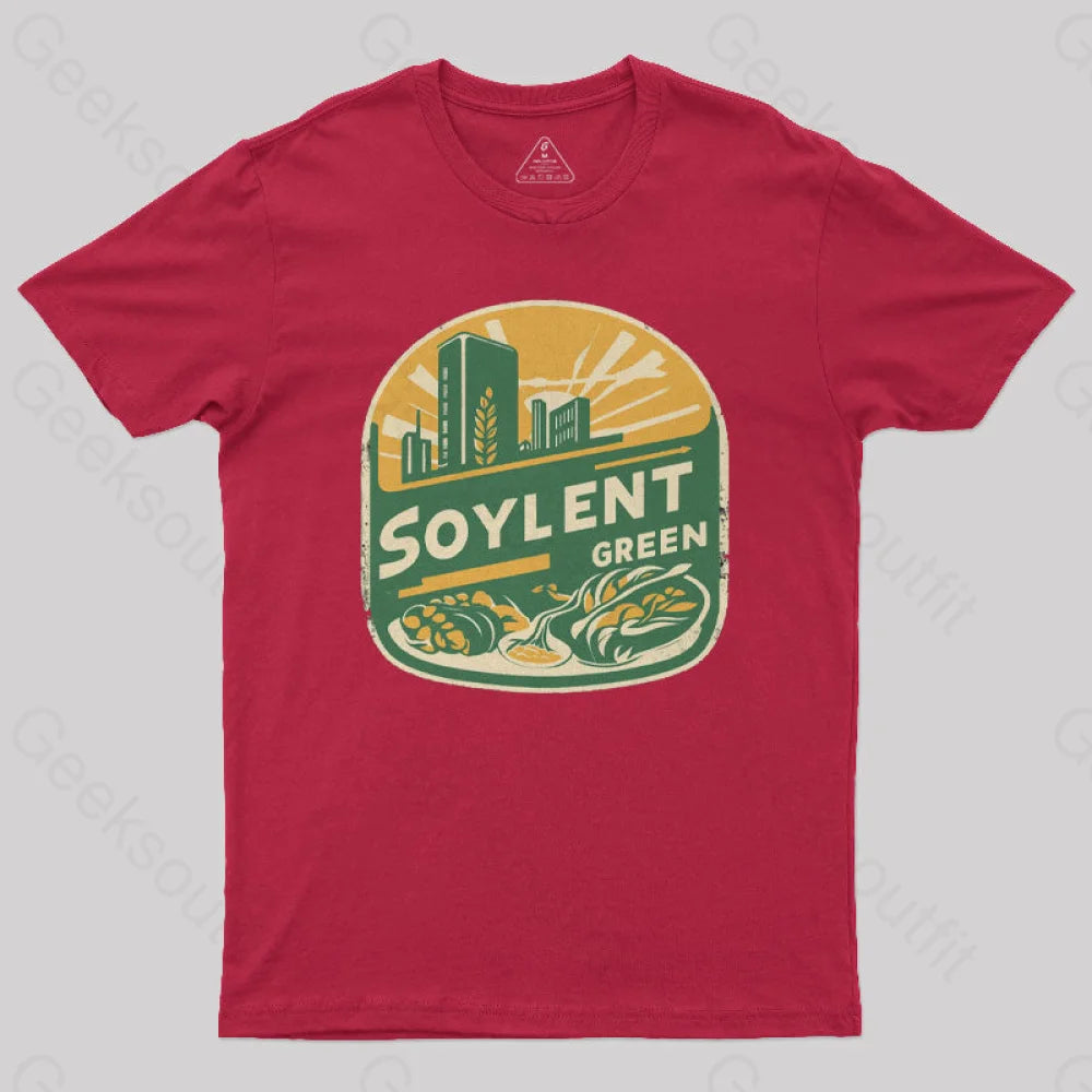 Green Horizon Soylent Geek T-Shirt Red / S