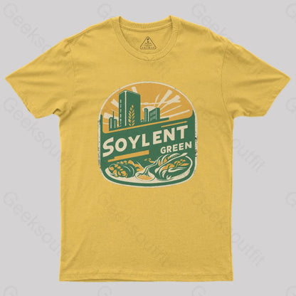 Green Horizon Soylent Geek T-Shirt Yellow / S