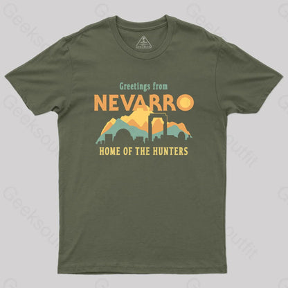 Greetings From Nevarro T-Shirt Army Green / S