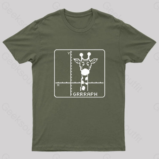 Grrraph Geek T-Shirt Army Green / S