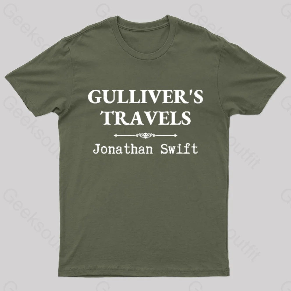 Gulliver’s Travels Nerd T-Shirt Army Green / S