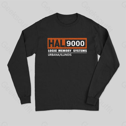 Hal 9000 Distressed Long Sleeve T-Shirt Black / S