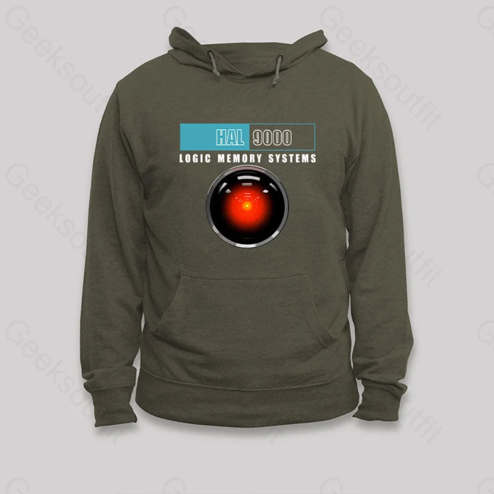 Hal 9000 Hoodie Army Green / S