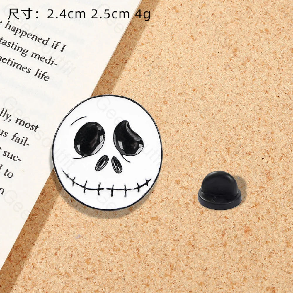 Halloween Pumpkin Skull Pins Cz0116-3