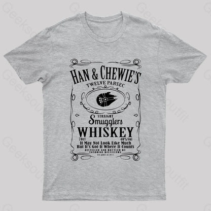 Han&Chewie’s Twelve Parsec Whiskey Geek T-Shirt Grey / S