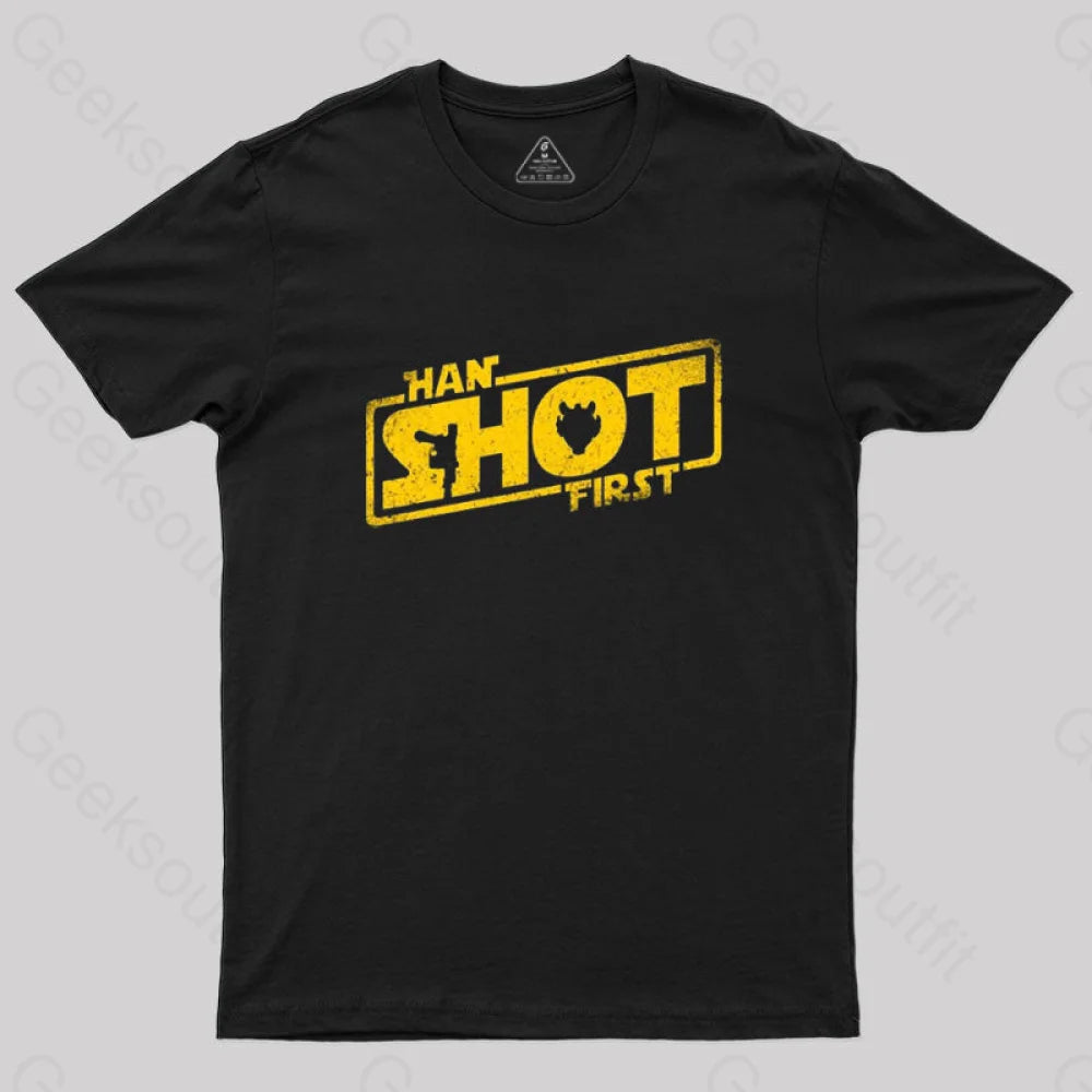 Han Shot First T-Shirt Black / S