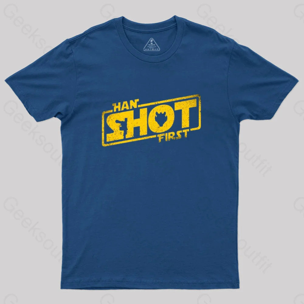 Han Shot First T-Shirt Navy / S