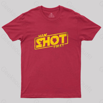 Han Shot First T-Shirt Red / S