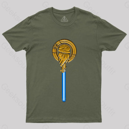 Hand Of The Light Side T-Shirt Army Green / S