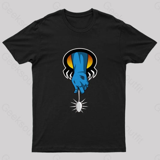 Hand Of The Spoon Geek T-Shirt Black / S