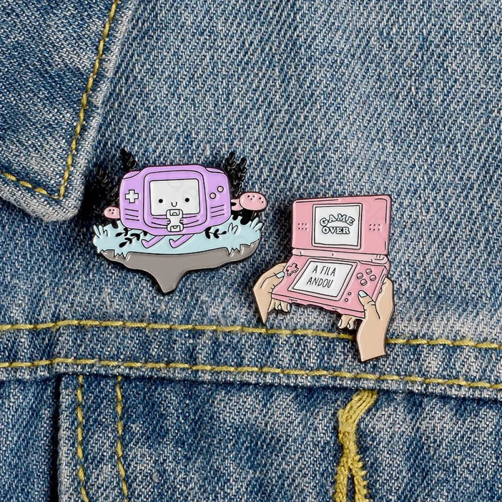 Handheld Game Console Enamel Pins - Geeksoutfit