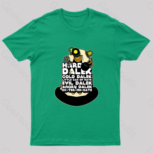 Hard Dalek Geek T-Shirt Green / S