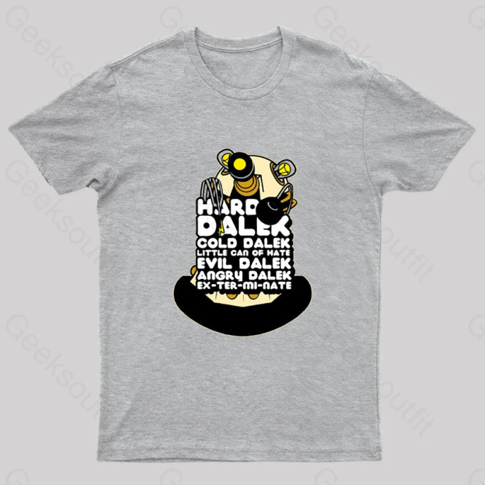 Hard Dalek Geek T-Shirt Grey / S