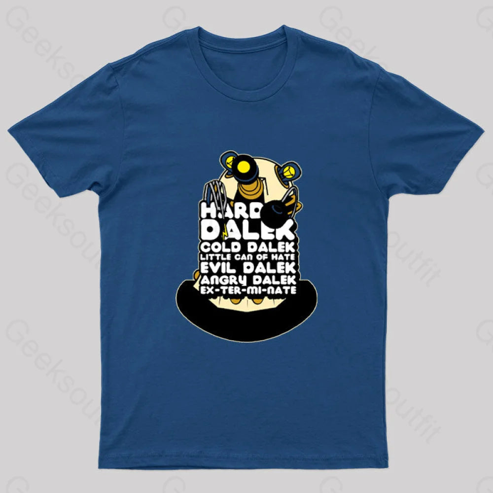 Hard Dalek Geek T-Shirt Navy / S