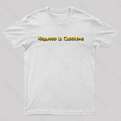 Haywood U Cuddleme Geek T-Shirt White / S