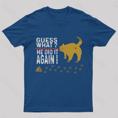 He Did It Again Nerd T-Shirt Navy / S