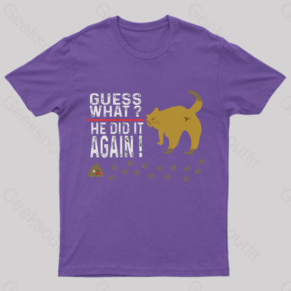 He Did It Again Nerd T-Shirt Purple / S