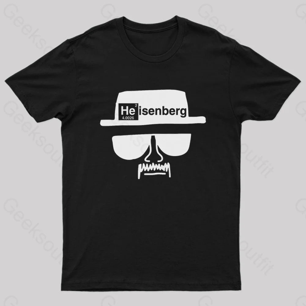 Heisenberg Hat Nerd T-Shirt Black / S