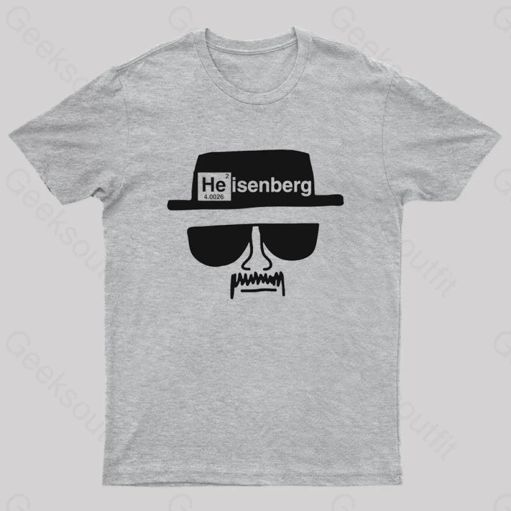 Heisenberg Hat Nerd T-Shirt Grey / S