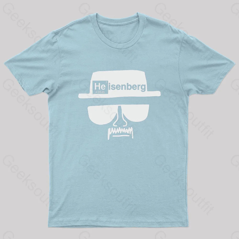 Heisenberg Hat Nerd T-Shirt Light Blue / S