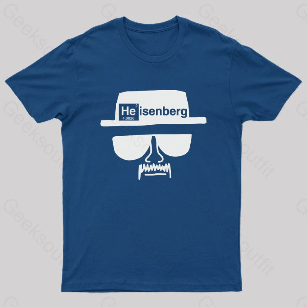 Heisenberg Hat Nerd T-Shirt Navy / S