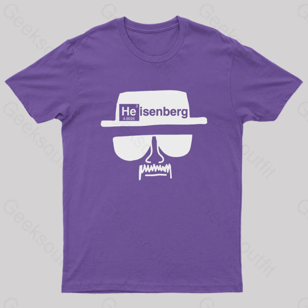 Heisenberg Hat Nerd T-Shirt Purple / S