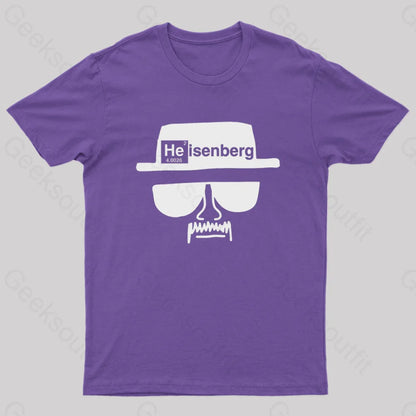 Heisenberg Hat Nerd T-Shirt Purple / S