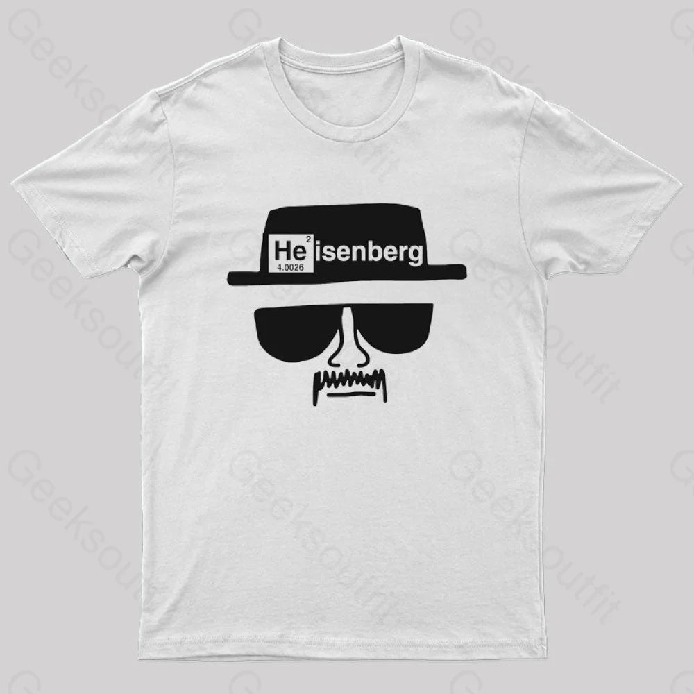 Heisenberg Hat Nerd T-Shirt White / S