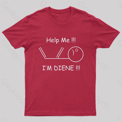 Help Me I’m Diene Geek T-Shirt Red / S