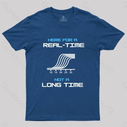 Here For A Real Time Not Long T-Shirt Navy / S