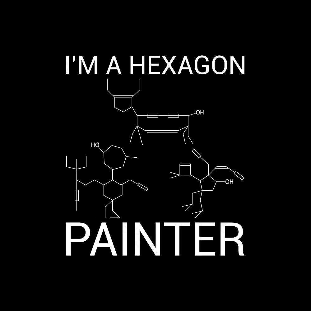 Hexagon Painter Nerd T-Shirt