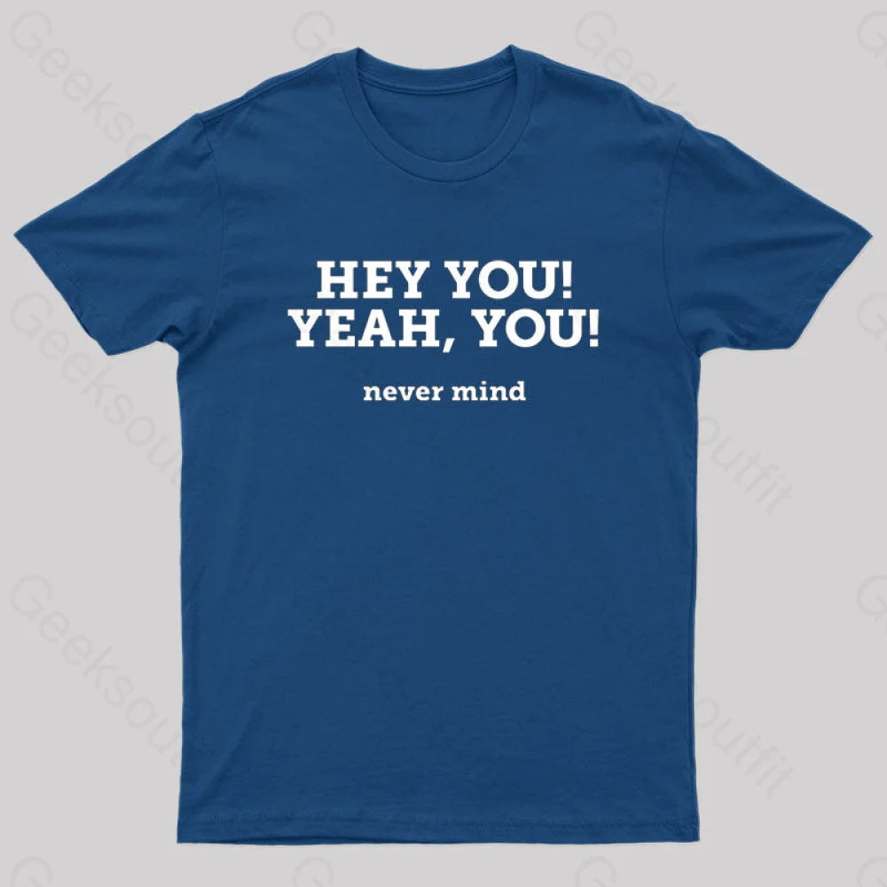 Hey You Yeah Nerd T-Shirt Navy / S