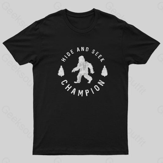 Hide And Seek Champion Geek T-Shirt Black / S