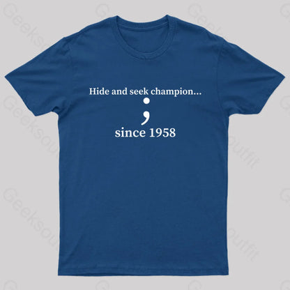 Hide And Seek Champion Geek T-Shirt Navy / S